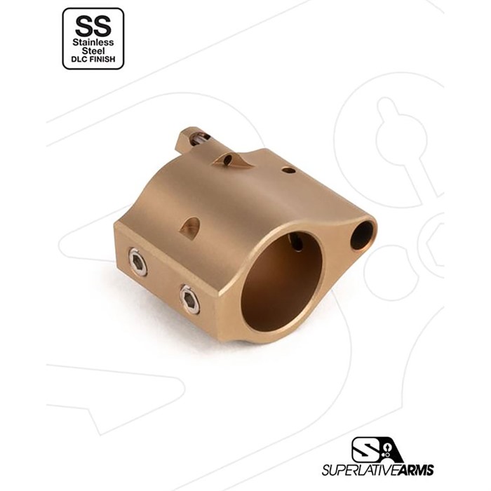 Superlative Arms SABO-DI-625ST AR-15 Adjustable Gas Block .625" Tan - View 2