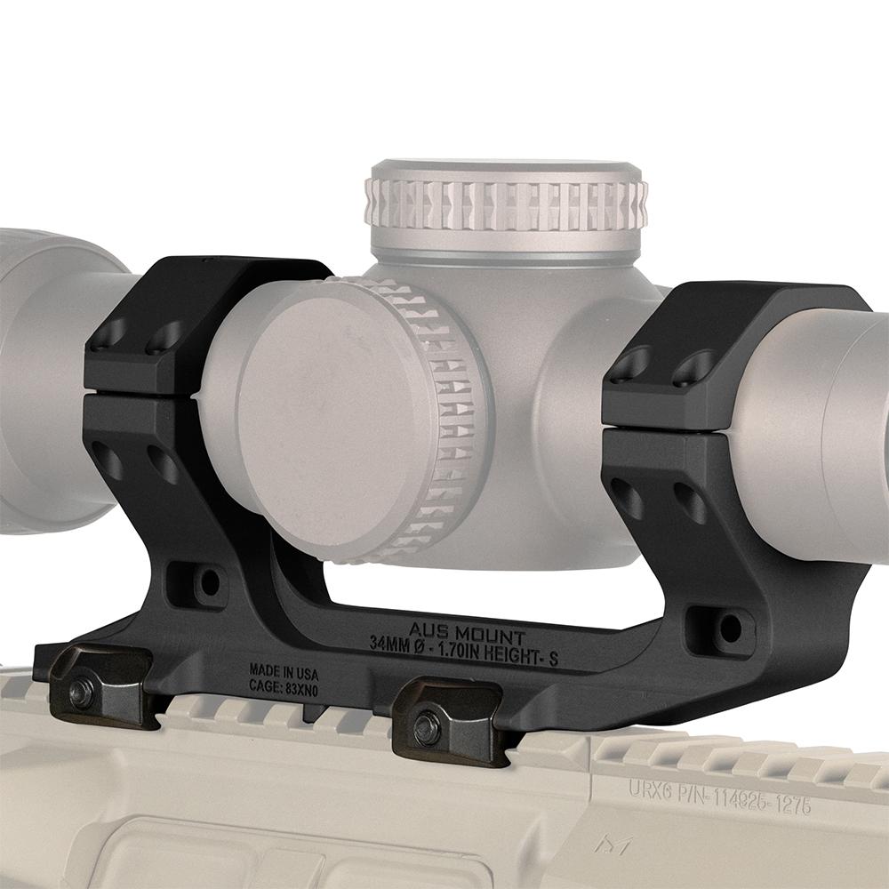 Reptilia 100240 AUS Optic Mount Black 34mm 7075-T6 Aluminum Picatinny Rail - View 2
