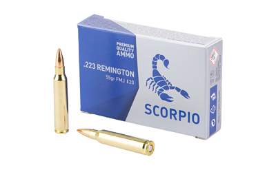 Scorpio Ammo 223 Remington 55 Gr FMJ 20 Round Box - View 2