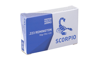 Scorpio Ammo 223 Remington 55 Gr FMJ 20 Round Box - View 3
