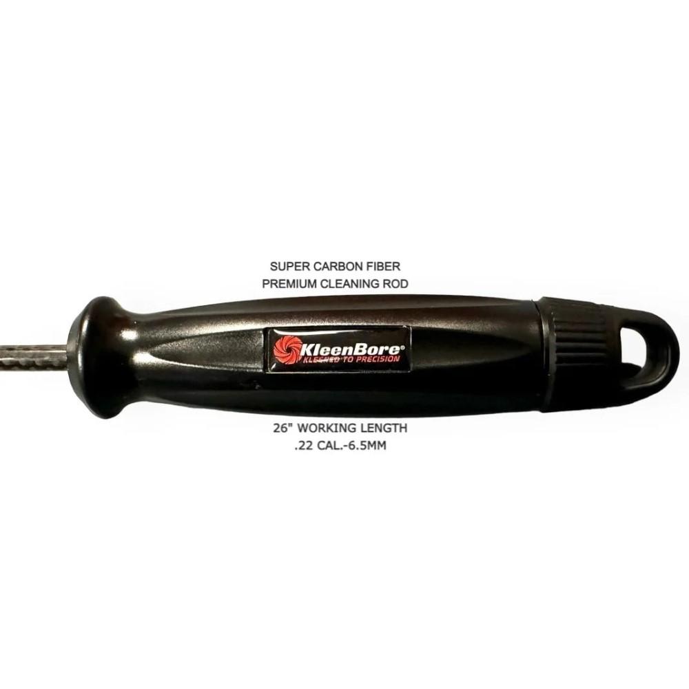 KleenBore SCF26/226.5 Carbon Fiber Rifle Cleaning Rod 26" .22-6.5mm - View 2