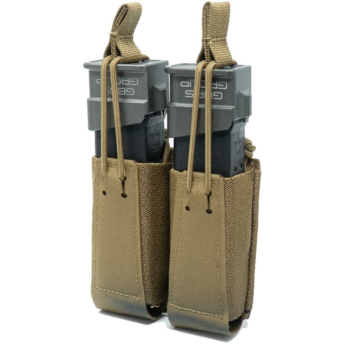 GBRS Group Double Pistol Magazine Pouch Coyote Brown Fits (2) Pistol - View 2