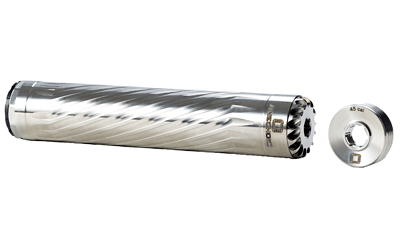 ANECHOIC X-45-RT Suppressor, 458 Win Mag/45 Cal, Titanium, Silver Finish - View 2