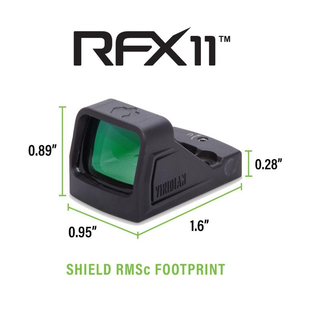 Viridian RFX11 Flat Dark Earth 3 MOA Green Dot Sight 1x16x22mm - View 2