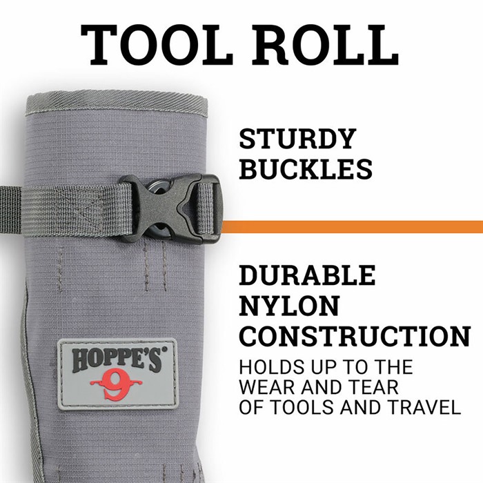 Hoppe's FC6 Ready Roll Kit, Heavy-Duty Rip-Stop, Elastic Slots, Zipper Pockets - View 3