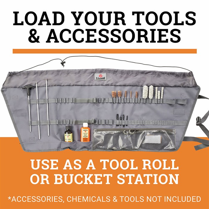 Hoppe's FC6 Ready Roll Kit, Heavy-Duty Rip-Stop, Elastic Slots, Zipper Pockets - View 4
