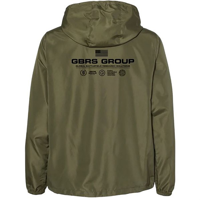 GBRS Group WB-GRNBLK-INS25-2XL Instructor Windbreaker Army Green 2XL - View 2