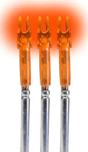 Lumenok X3 Lighted Nocks HD Orange X-Series 3-Pack - View 2