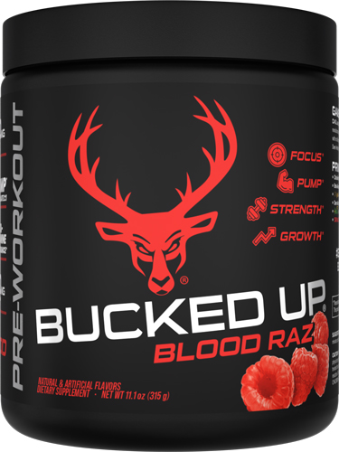 Bucked Up Pre-Workout Blood Raz 30 Serving Tub - View 2