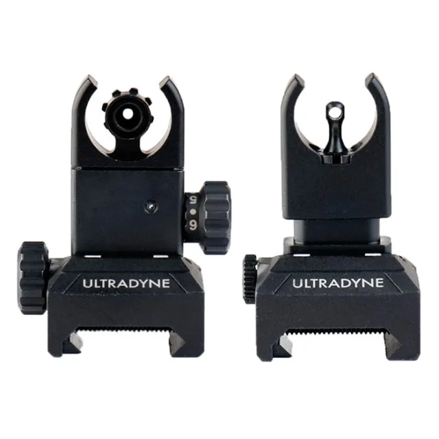 Ultradyne UD10480 C4 Folding Front & Rear Sight Combo, Black Nitride Finish - View 2