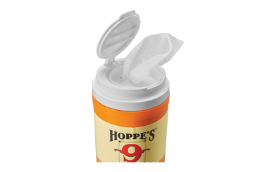 Hoppe's Large Gun Oil Field Wipes 60ct 6" x 7" Lubricating Specifications - View 3