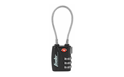 FSDC Lock Black TSA Lock w/Steel Cable - View 2