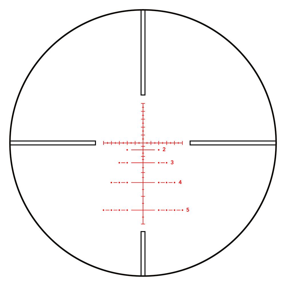 GPO Spectra RS640 2-12x44i Rifle Scope, 30mm, BRWi Illumination, Black - View 2