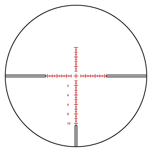 GPO RS670 GPOTAC 4.5-27x50i FFP Scope, 34mm, LRi Pro, Illuminated, Black - View 2
