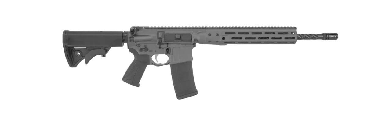 LWRC ICDIR5TG16ML 5.56mm 16.1" Tungsten Grey M-LOK Spiral Fluted Rail - View 2