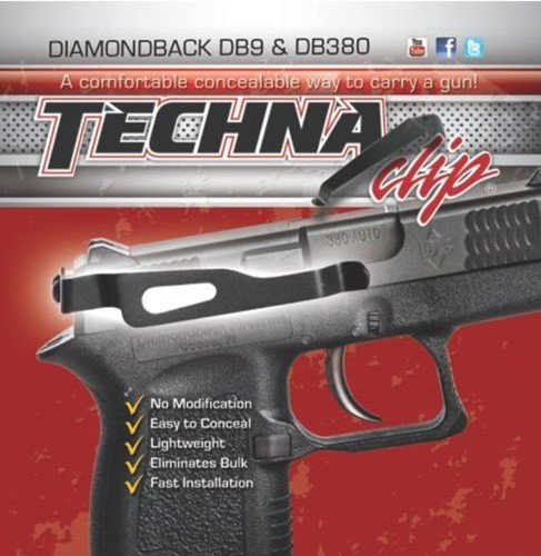 Techna Clip Belt Clip Diamondback DB380/DB9 Right Black - View 2