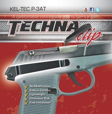 Techna Clips Gun Belt Clip for Kel-Tec P3At/P32 - Black - View 2