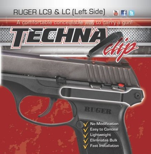 TECHNA Clip Handgun Retention Ruger LC9/LC380 Left - View 2