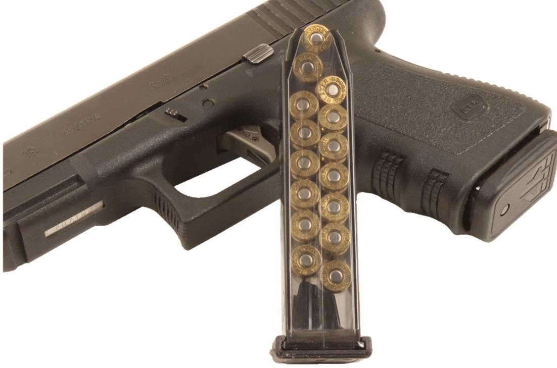 Elite Tactical Systems Group Magazine 9MM Smoke 15rd Fits Glock 19 GLK-19 - View 2