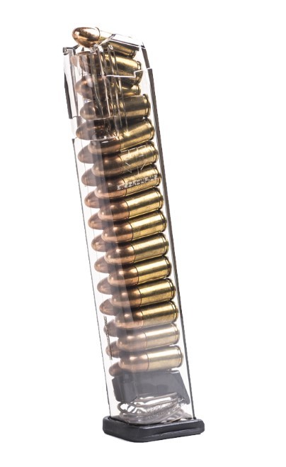 ETS Group Glk27 Pistol Mags 9RD 40 S&W Compatible W/ Glock 27 Clear Polymer - View 2