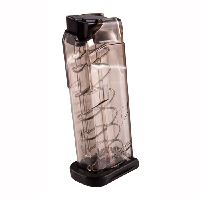 ETS Glock 42 .380 ACP 7-Round Polymer Magazine - Clear Smoke, Impact Resistant - View 2