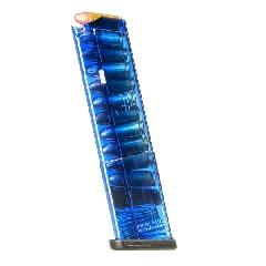 ETS GLK-43-12BLU 12-Round 9mm Magazine Translucent Blue Polymer - View 2
