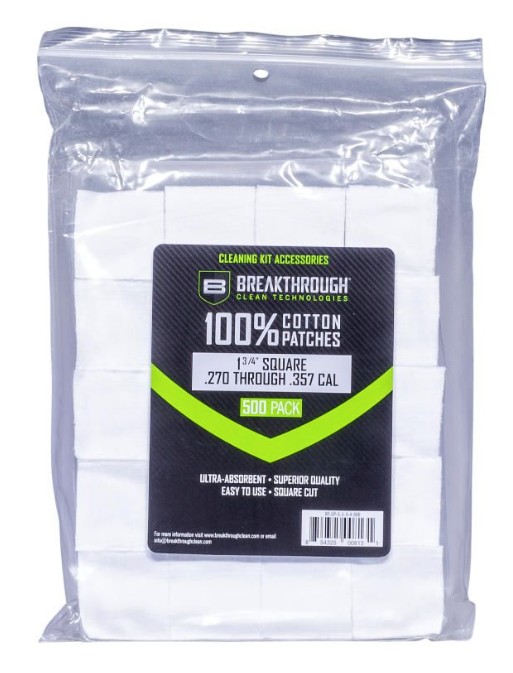 Breakthrough Clean BTCPS134500 Square Patches 270/357 Cal 1.75" 500 pieces - View 2