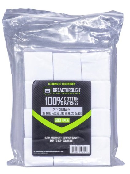 Breakthrough Clean BTCPS214600 Square Patches 38-45 Cal-.410-20 Gauge 60... - View 2