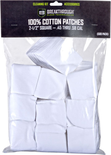 Breakthrough CLEANING PATCHES 2 1/2" SQUARE .45-.58 50 PACK - View 2