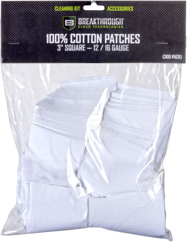 Breakthrough Clean BTCPS350 Square Cleaning Patches 100% Cotton 50 Pack For 12-16 Guage - View 2