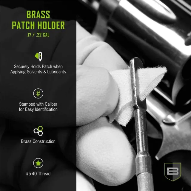 Breakthrough Clean Technologies Brass Patch Holder .17 Cal - View 2