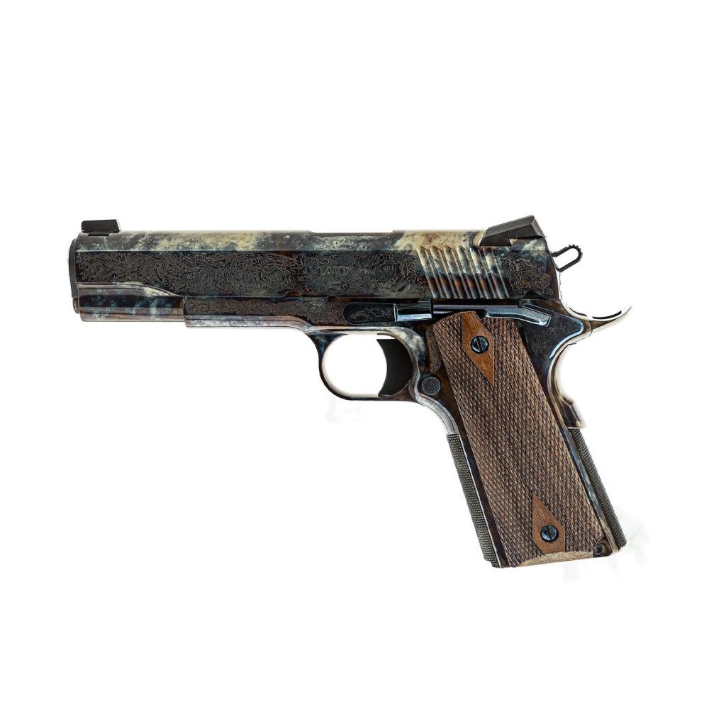 Standard Mfg 1911 Engraved .45 ACP 5" Case Hardened Pistol 1911CC1 - View 2