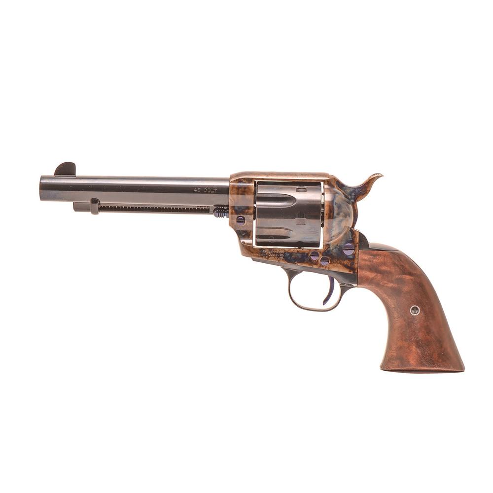 Standard Manufacturing Single Action Revolver .45 Colt 6rd Capacity 5.5 Barrel Case Colored Once Piece Fancy Grips - View 2