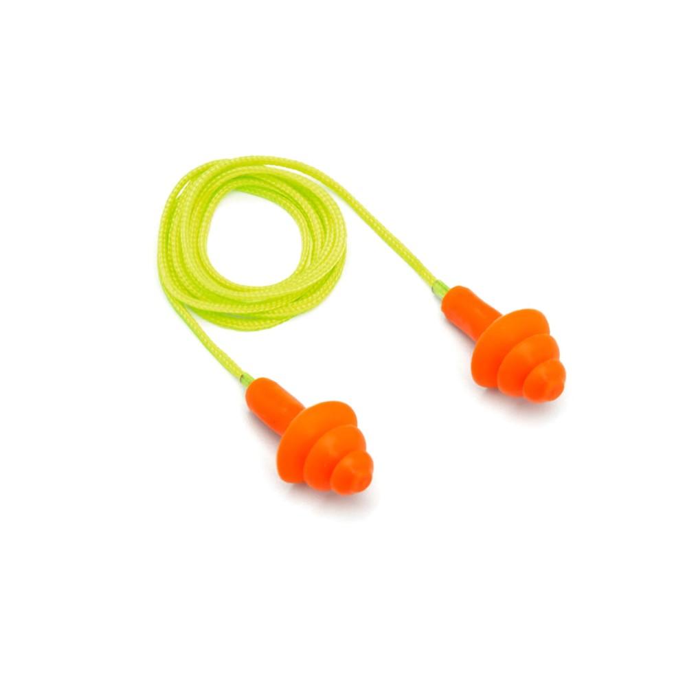 Pyramex Reusable Earplugs in Plastic Case 25dB Orange 1/pair - View 2