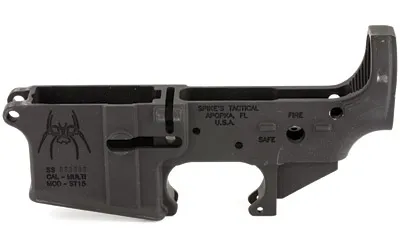 Spike's Tactical STLS018 Spider Stripped Lower Receiver 7075-T6 Aluminum Black - View 2