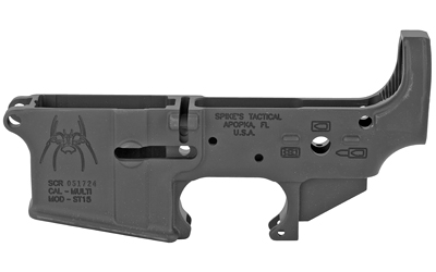 Spikes STLS019 Spider Stripped Lower Receiver with Billet Markings Multi... - View 2