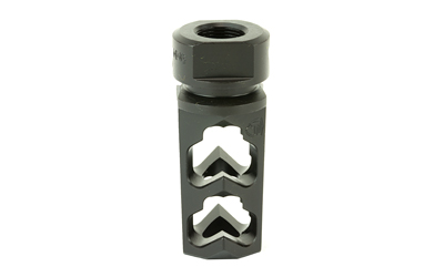 Fortis 9MM-MB-BLK-28 Muzzle Brake, 9MM, 1/2x28, Black, 4140 Steel - View 3