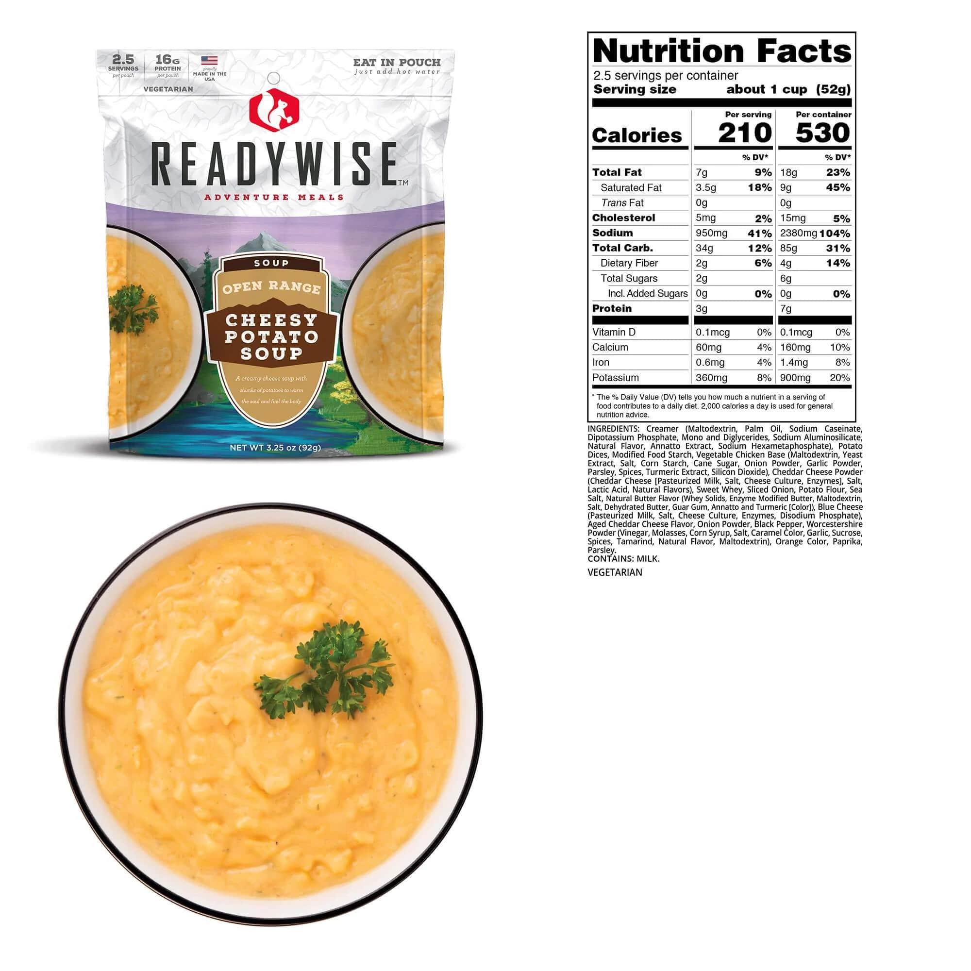 Readywise Open Range Cheesy Potato Soup - 4.55 oz - View 2