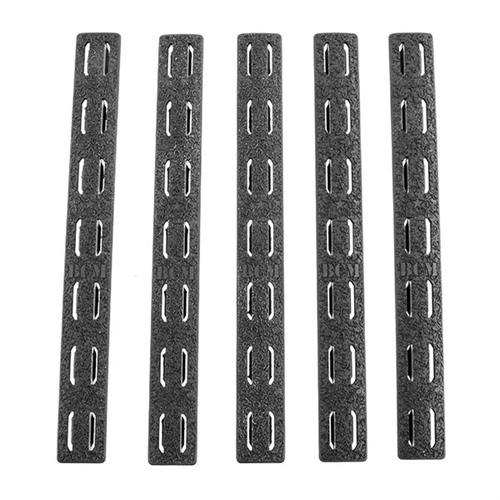 BCM KMRRPBLK5 Rail Panel Kit AR Platform KeyMod 5.55" Black Polymer 5... - View 2