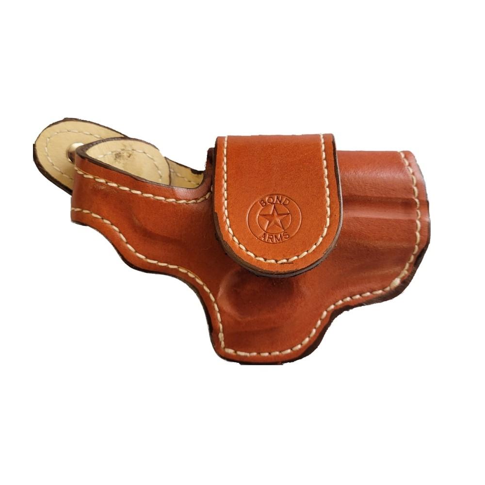 Bond Arms BAHDT350TNRBT Leather Driving Holster RH 3.5" Barrel Tan - View 2