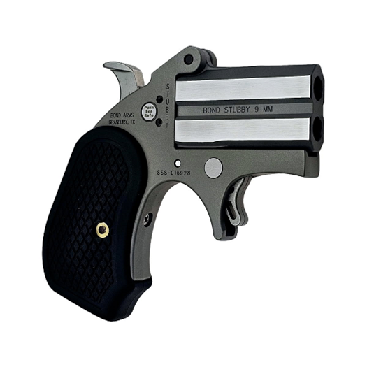 Bond Arms Stubby B6 w/Extended Grip Handgun 9mm Luger 2rd Capacity 2.2 Barrel Stainless Finish - View 2
