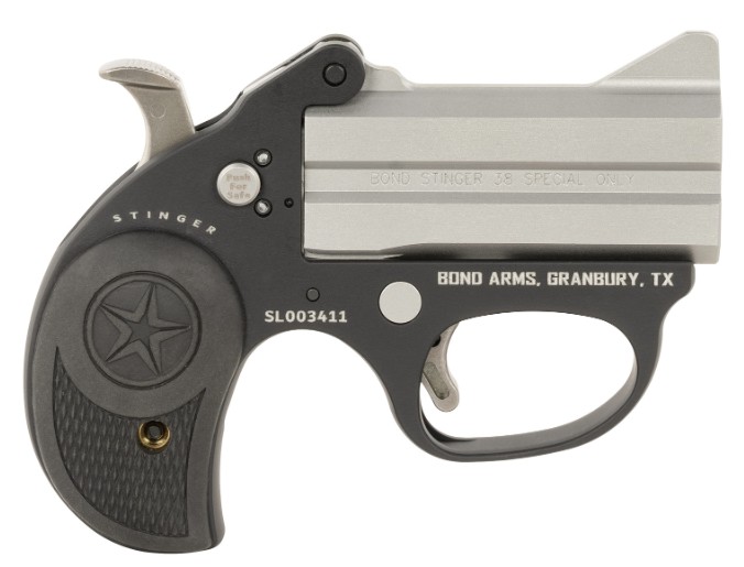 Bond Arms BASL Stinger 38 Special 3" 2rd Matte Stainless Black Grips - View 2