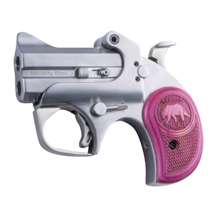 Bond ARMS Mama Bear 357 Magnum 2.5in. Barrel 2rd Pink Grips - Stainle... - View 2