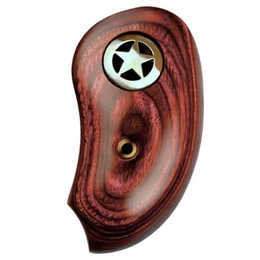 Bond Arms Extended Silver Star Grips Rosewood 855959009303 - View 2
