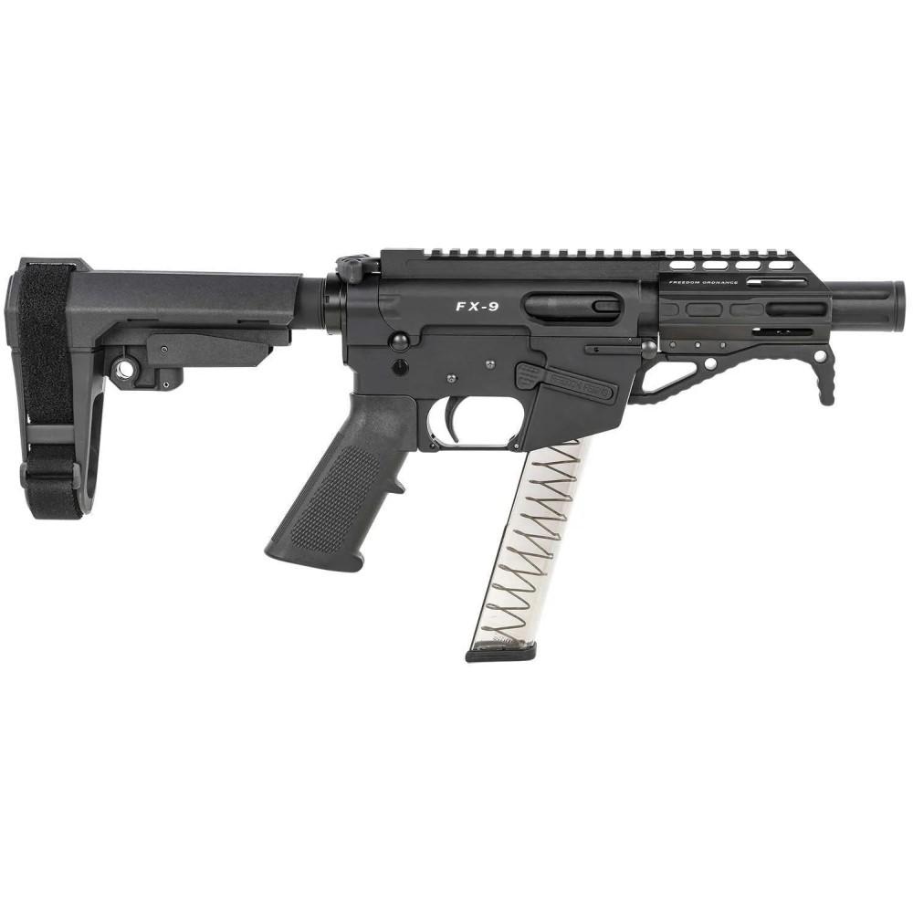 Freedom Ordnance FX9P4S 9mm 31+1 4" Black Nitride Barrel AR Pistol - View 2