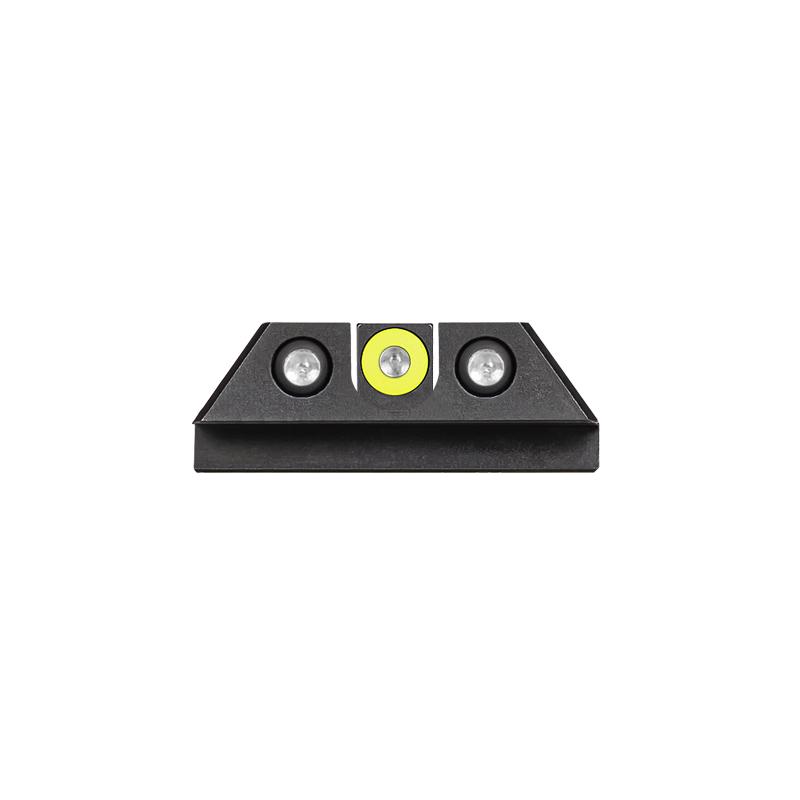 Night Fision GLK003007YGZ Tritium Night Sights Glock 42/43/43X Black - View 2