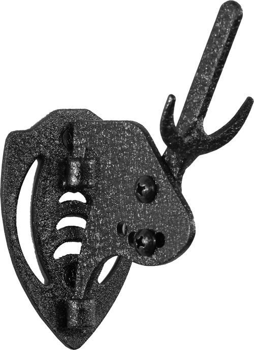 Skullhooker SKHMHASSYBLK Mini Hooker Graphite Black Steel Skull Mount - View 2