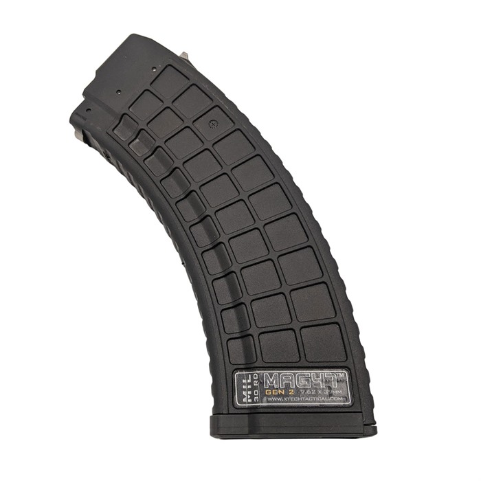 XTECH XTT115-2-BLK MAG47 MIL-G2 30-Rd 7.62x39mm AK47 Magazine Black - View 2
