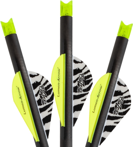 Lumenok LEMENOK XBOW Arrow 20" Carbon Green Lighted NOCK Crescent 3Pk - View 2