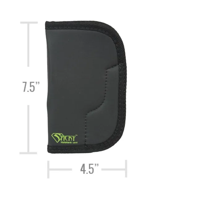 Sticky Holsters LG5 Black/Green Ambidextrous Holster for 4" Revolvers - View 2